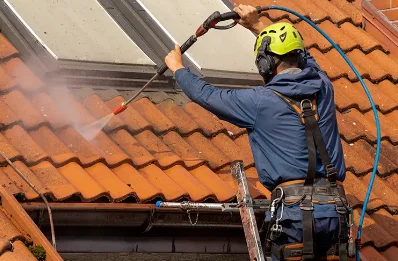 Démoussage et hydrofuge de toiture à Folligny